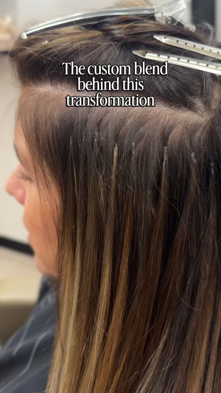 A Custom Keratin Bond Color Blend in Four Shades