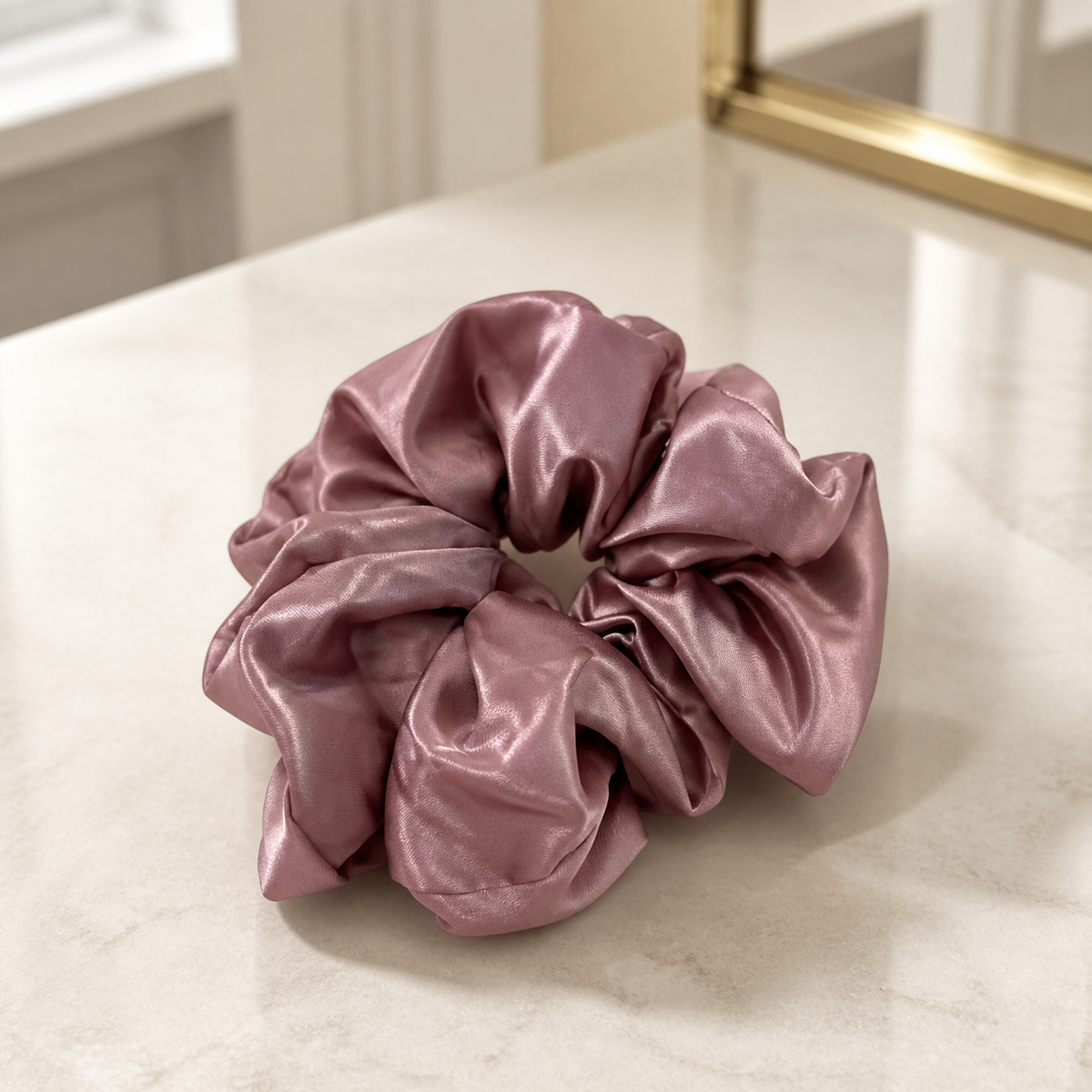 Destination Satin Scrunchie - Dusty Rose