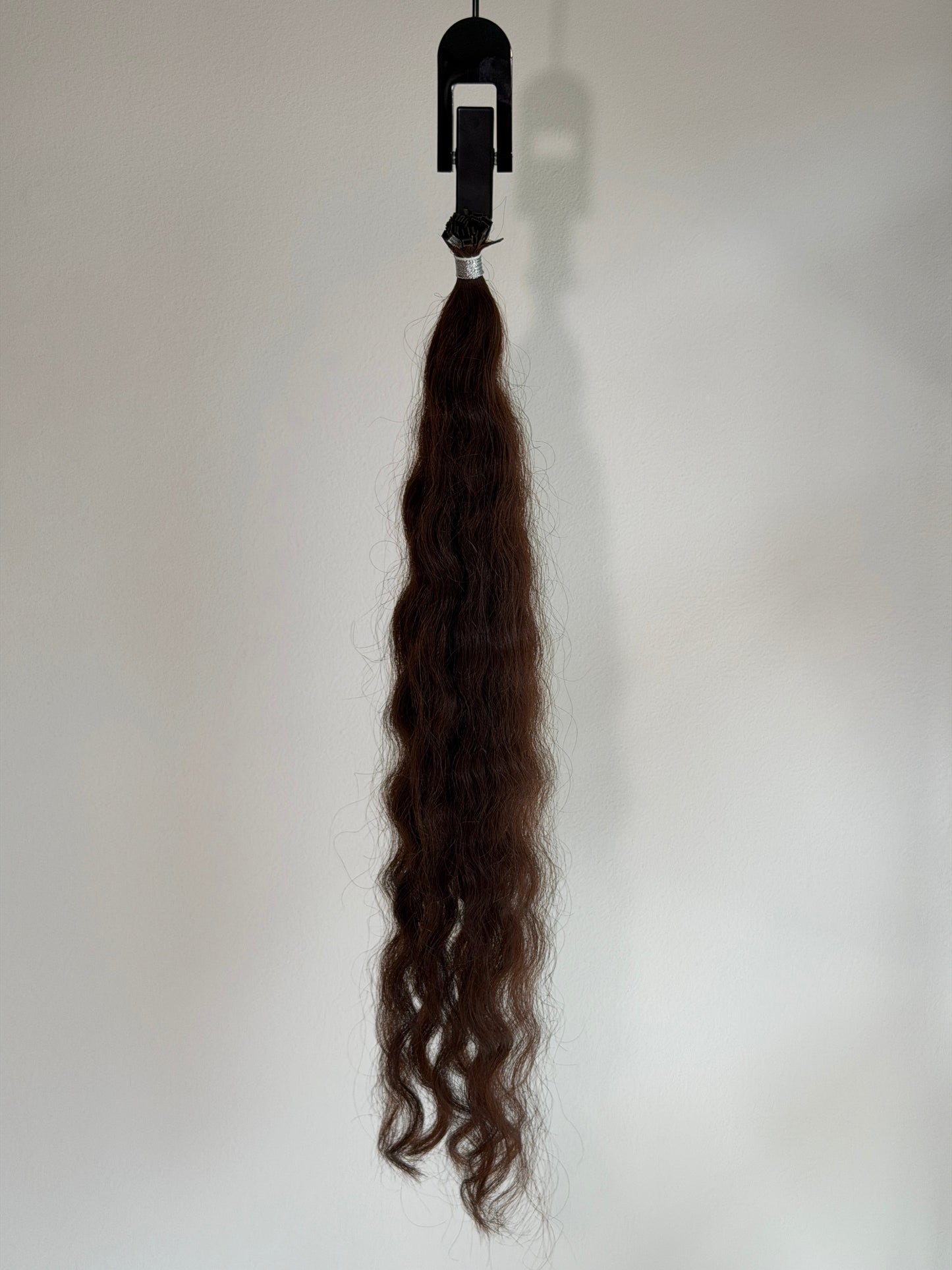 1B Curly 24" | Indian Temple Keratin Bonds | 50g