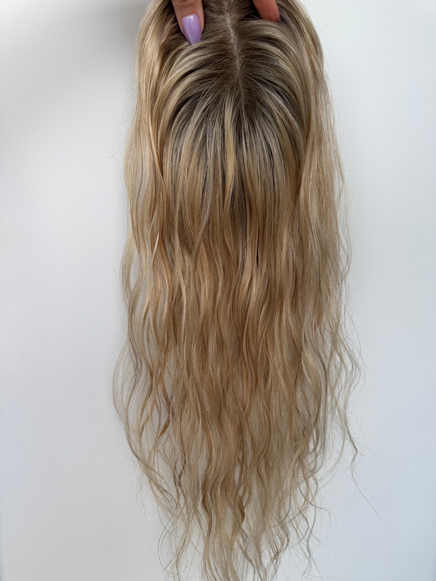 3×6 Mono Topper | 16" — hair topper — view 3