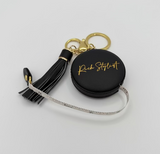 Hair Extension Tape Measure with "Rich Stylist" Gold Embossing