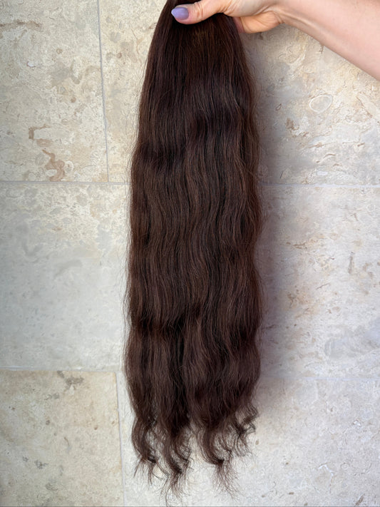 Single Donor Keratin Bonds | Rich Deep Brown | 28" | 171g | First Class