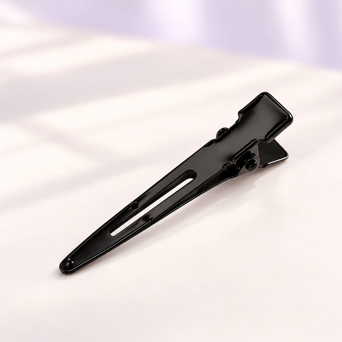 Destination Small Metal Hair Clips (20-Pack) - black, seamless, individual clip shown