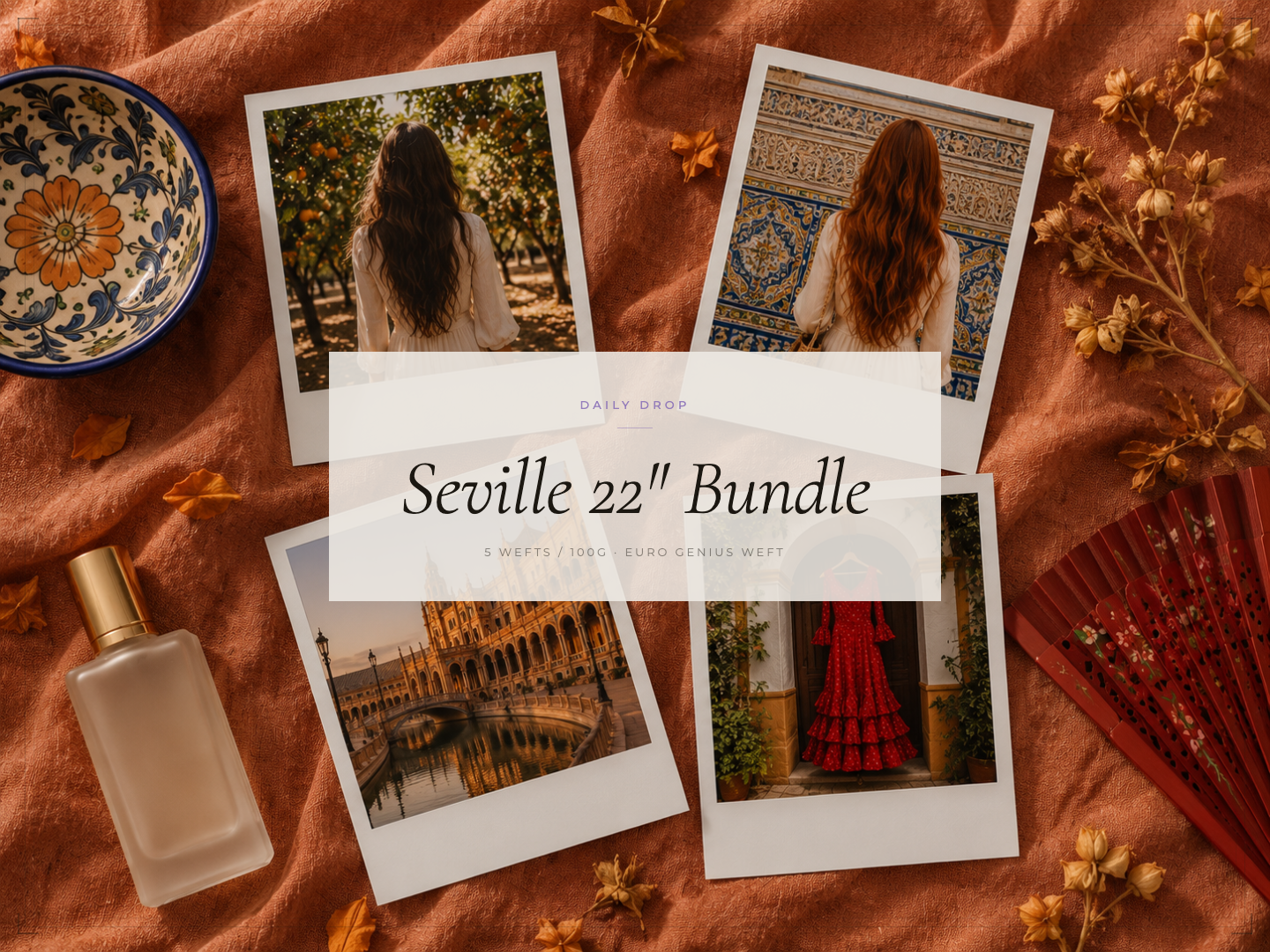 Seville 22" Bonus Bundle | Euro Genius Weft | 6 Wefts / 120g