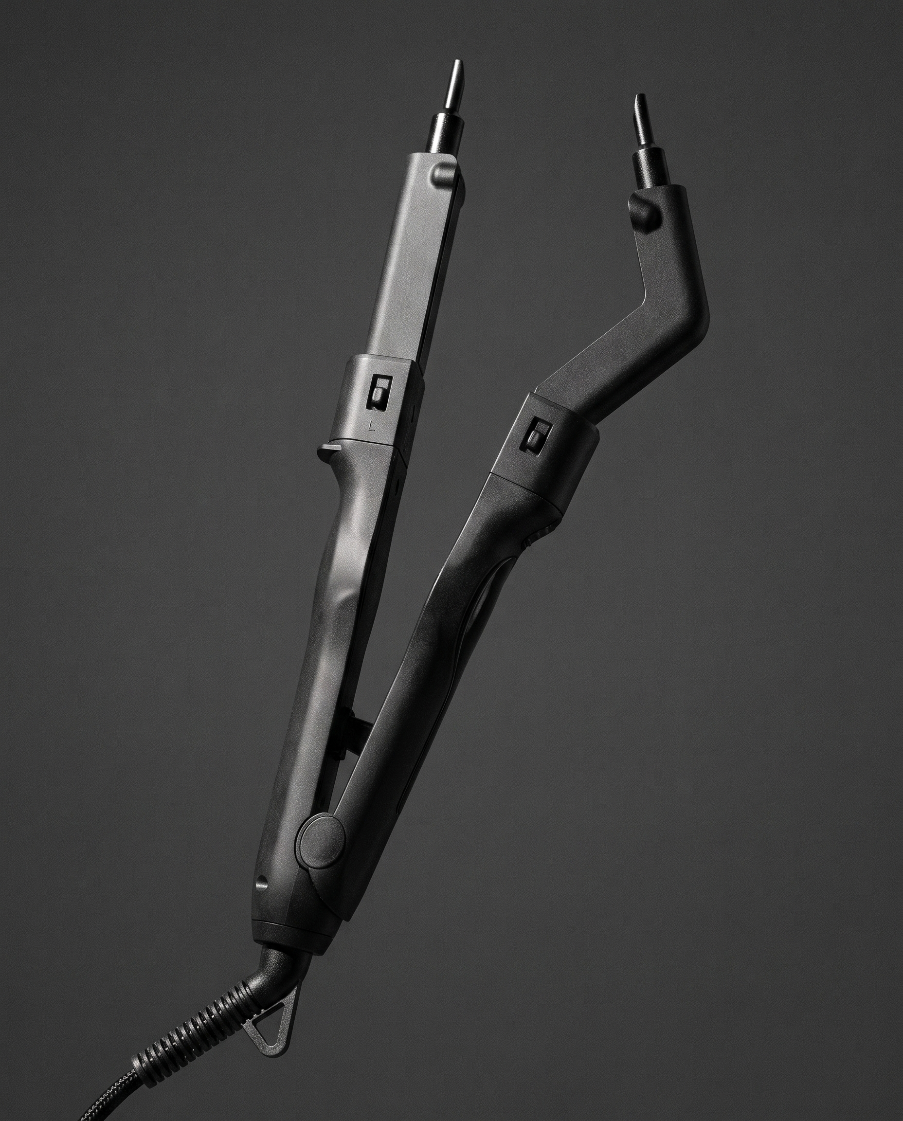 Close-up of the Omni-Fusion arms and slider switches
